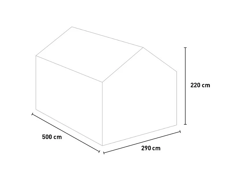 Serre de jardin en aluminium polycarbonate avec porte et fenêtre KLEIN
