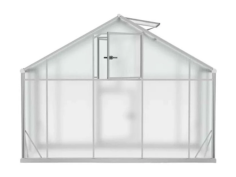 Serre de jardin en aluminium polycarbonate avec porte et fenêtre KLEIN
