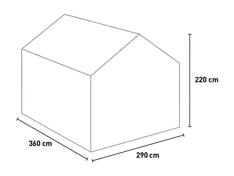 Serre de jardin en aluminium polycarbonate avec porte et fenêtre KLEIN