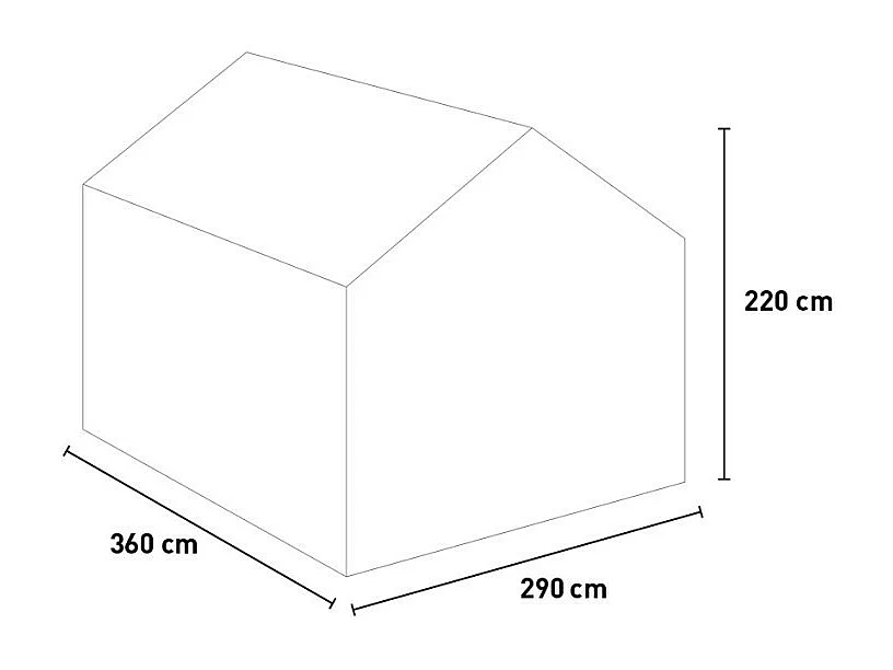 Serre de jardin en aluminium polycarbonate avec porte et fenêtre KLEIN