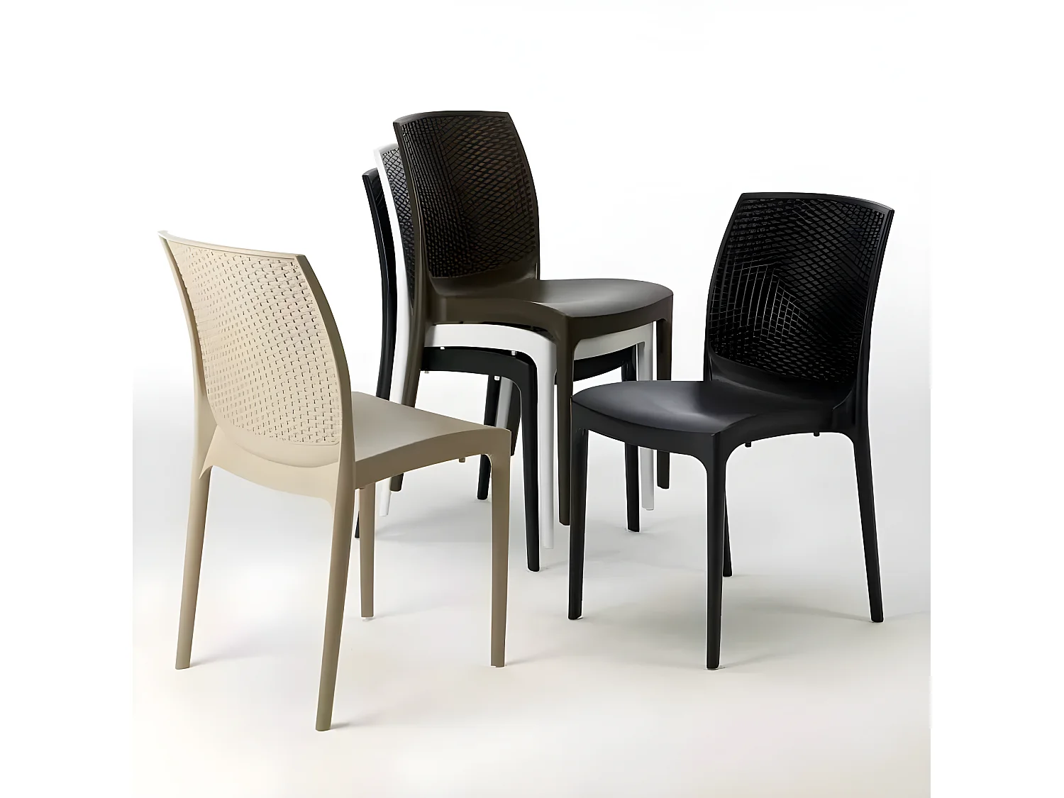 Stühle Küchenstuhl Esstischstuhl Esszimmerstuhl Boheme Grand Soleil - Weiß