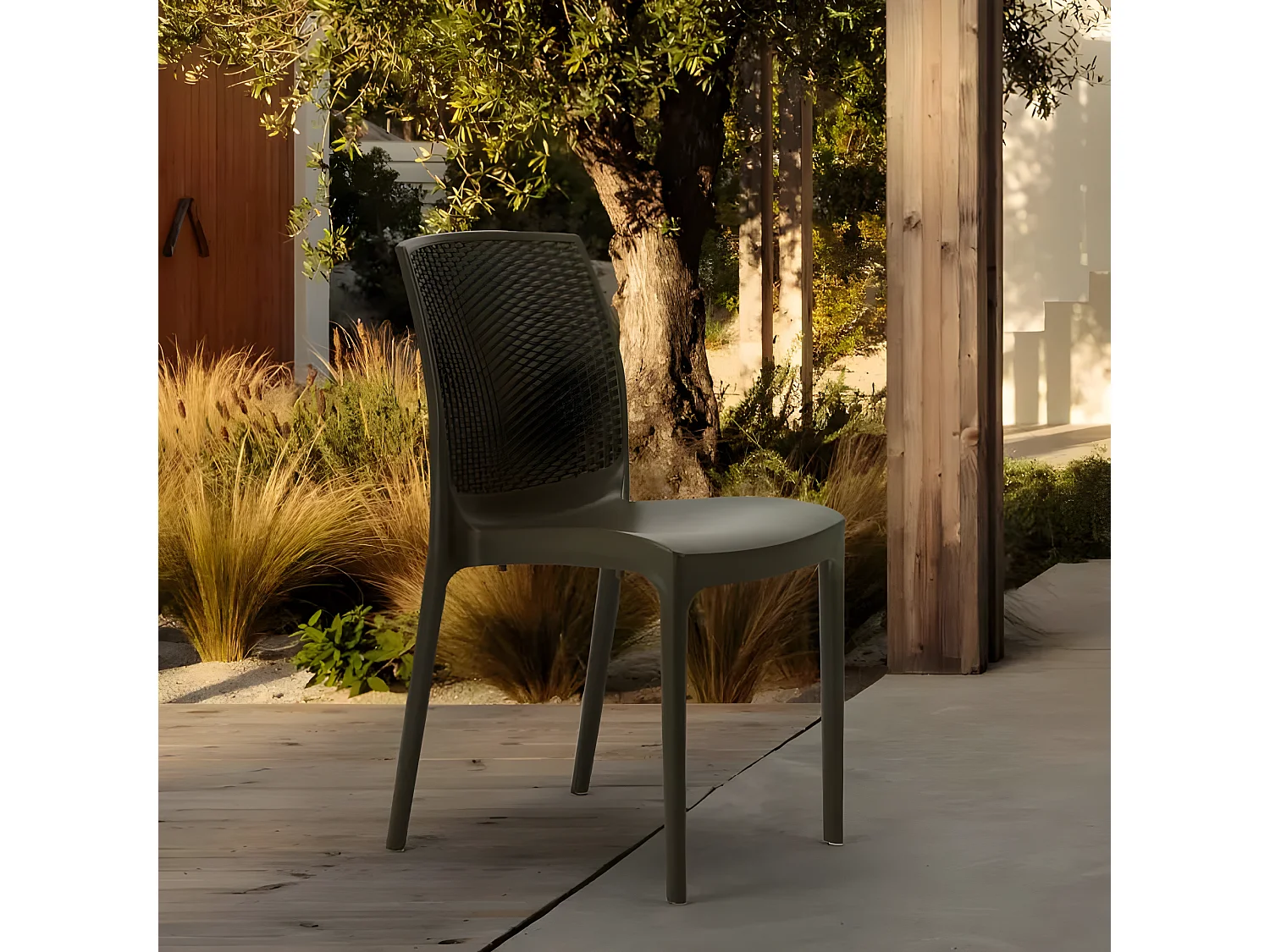 20 Sillas de cocina Apilable de Poliratán BOHÈME Línea Grand Soleil