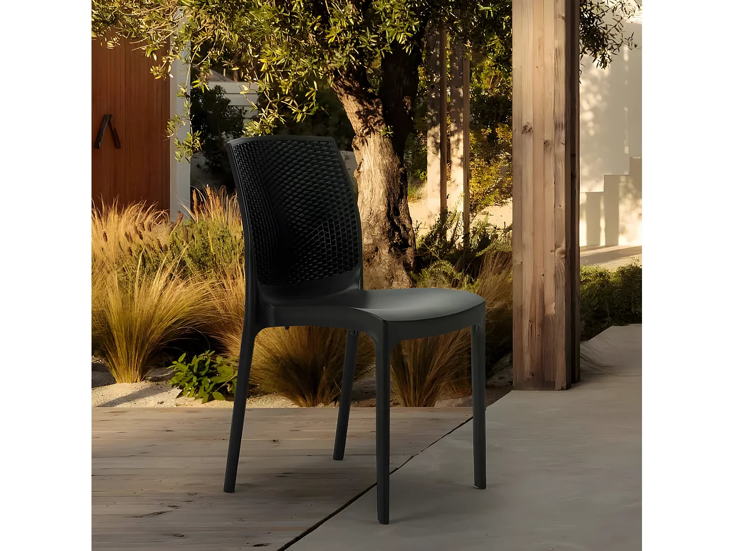 Stühle Küchenstuhl Esstischstuhl Esszimmerstuhl Boheme Grand Soleil - Schwarz