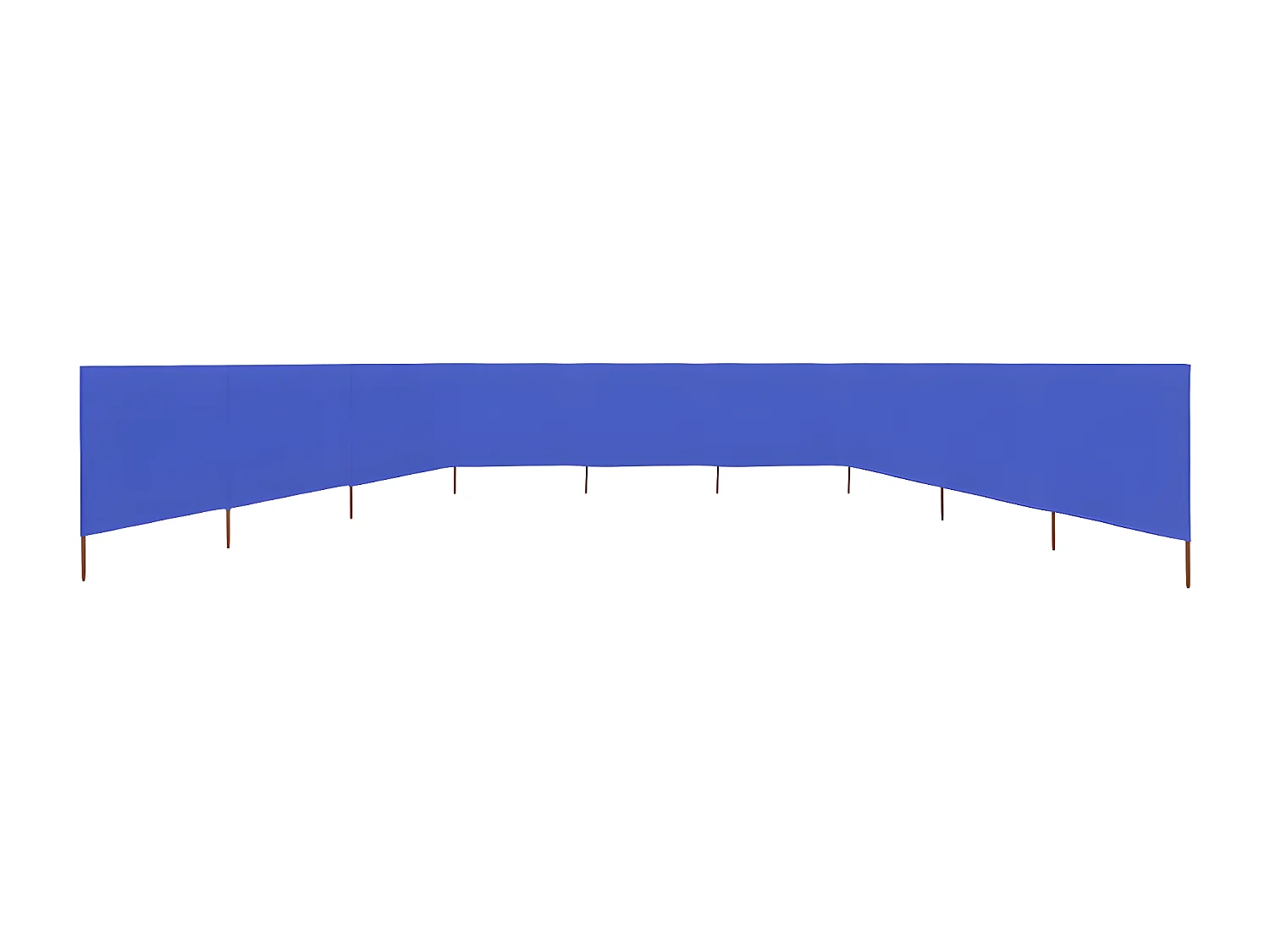 Windscherm 9-panelen 1200x80 cm stof azuurblauw