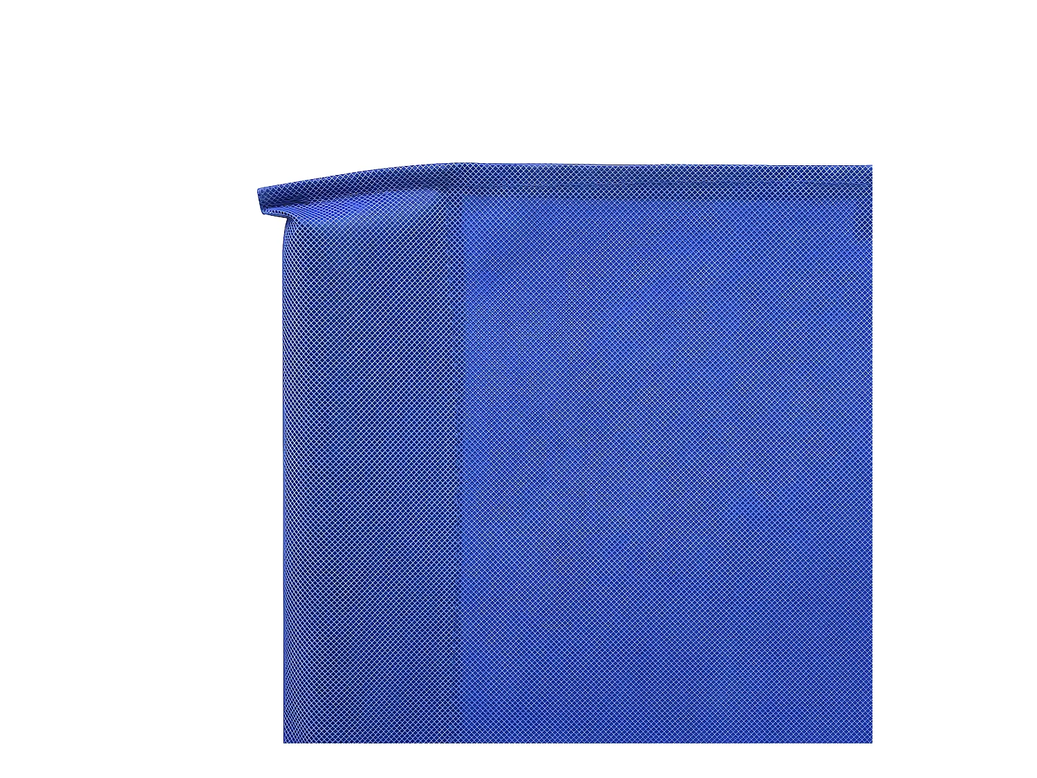 Paravent 9 panneaux Tissu 1200 x 80 cm Bleu azuré