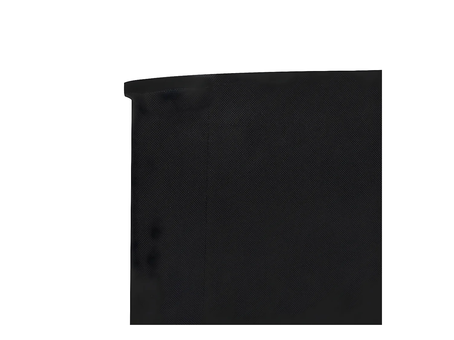 Paravent 6 panneaux Tissu 800 x 120 cm Noir