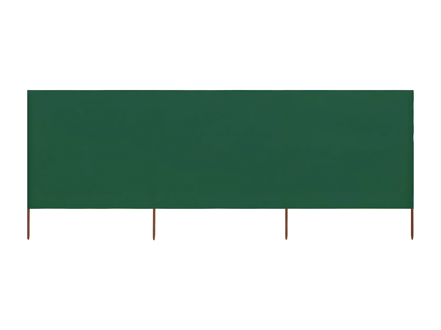 Paravent 3 panneaux Tissu 400 x 120 cm Vert