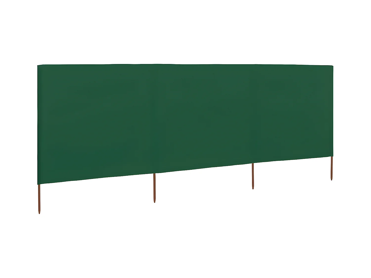 Paravent 3 panneaux Tissu 400 x 120 cm Vert