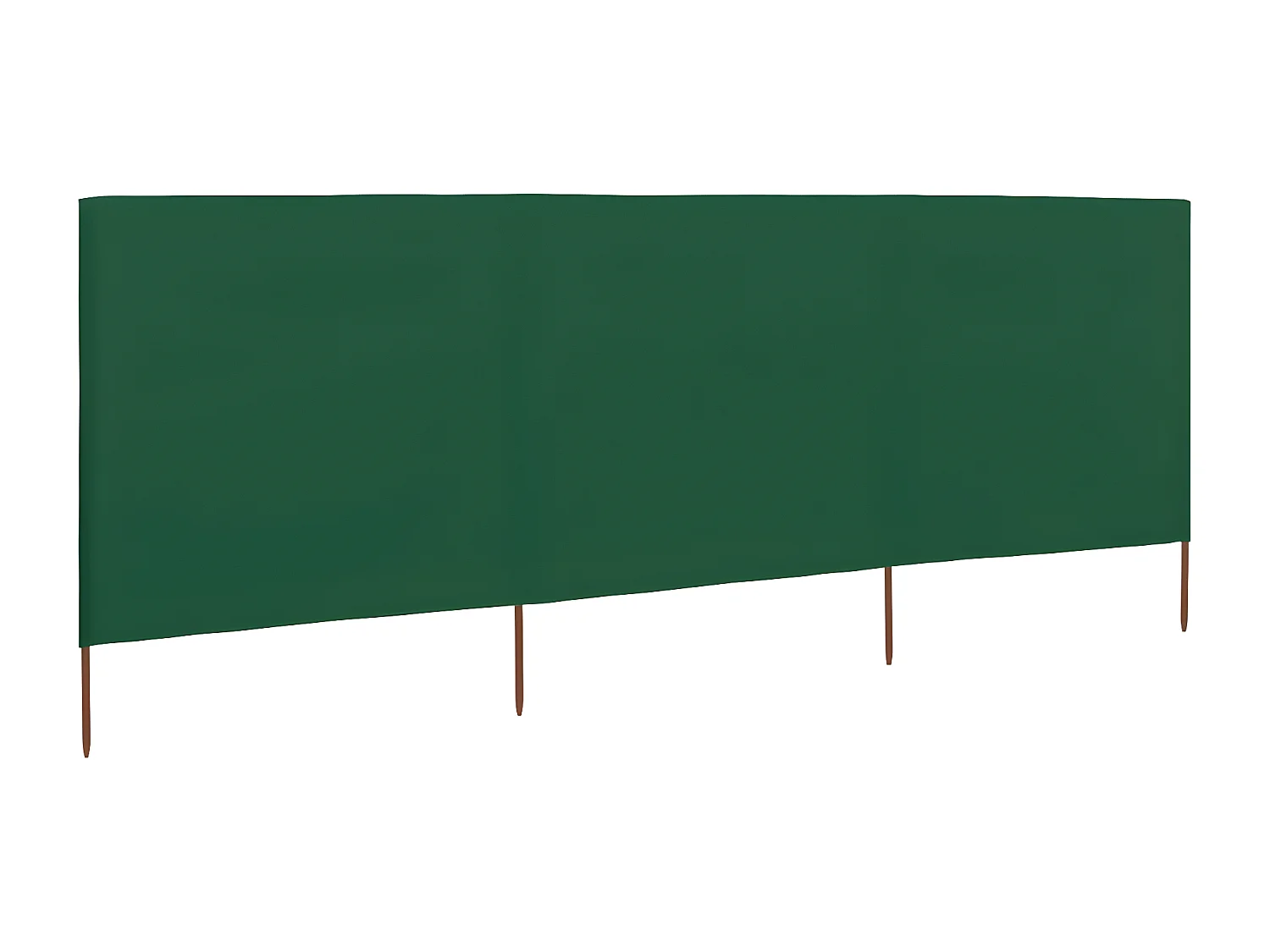 Para-vento com 3 painéis em tecido 400x120 cm verde