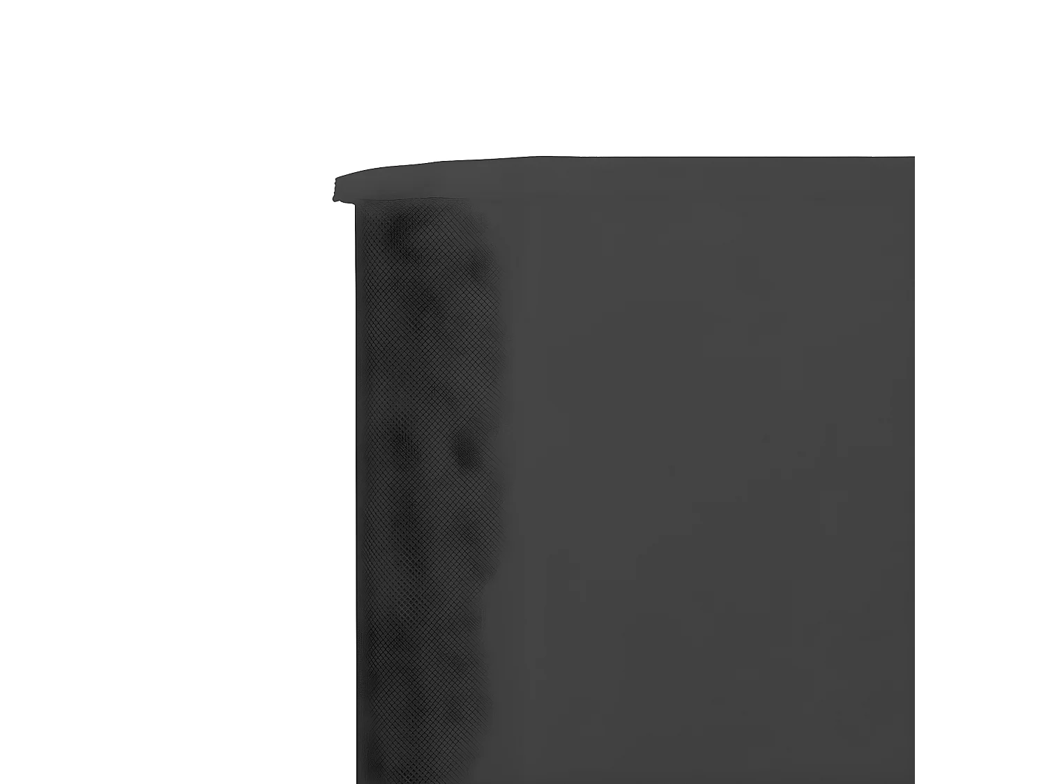 Paravent 3 panneaux Tissu 400 x 120 Anthracite