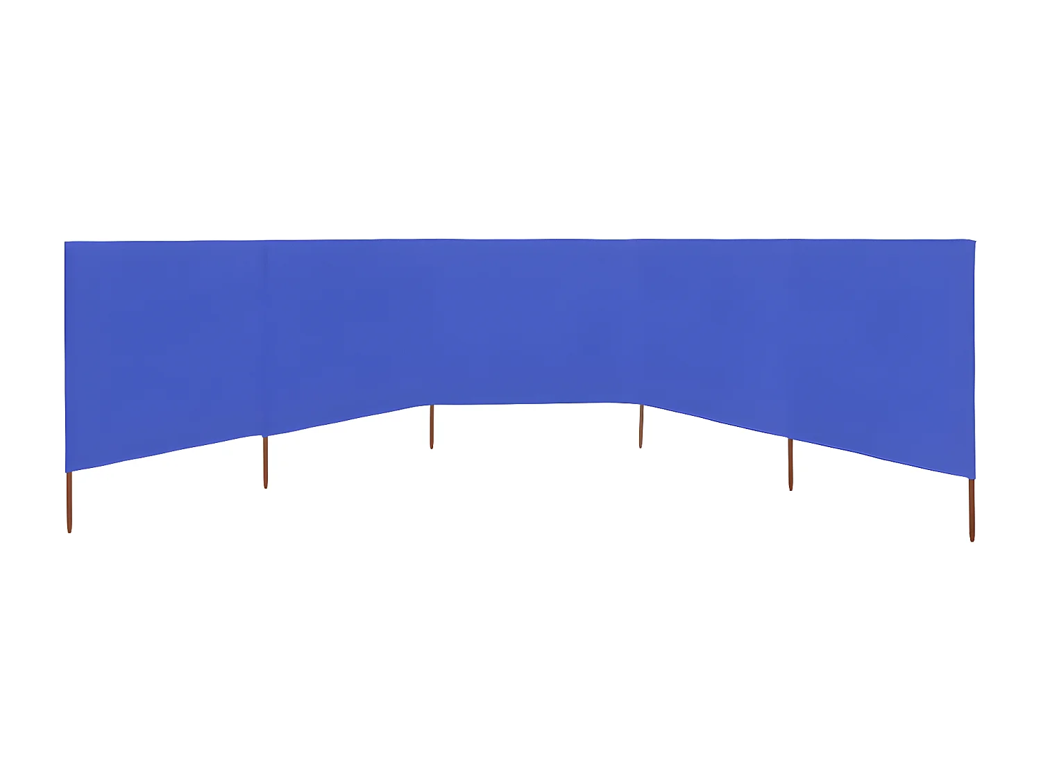 Paravientos de 5 paneles tela azul celeste 600x120 cm