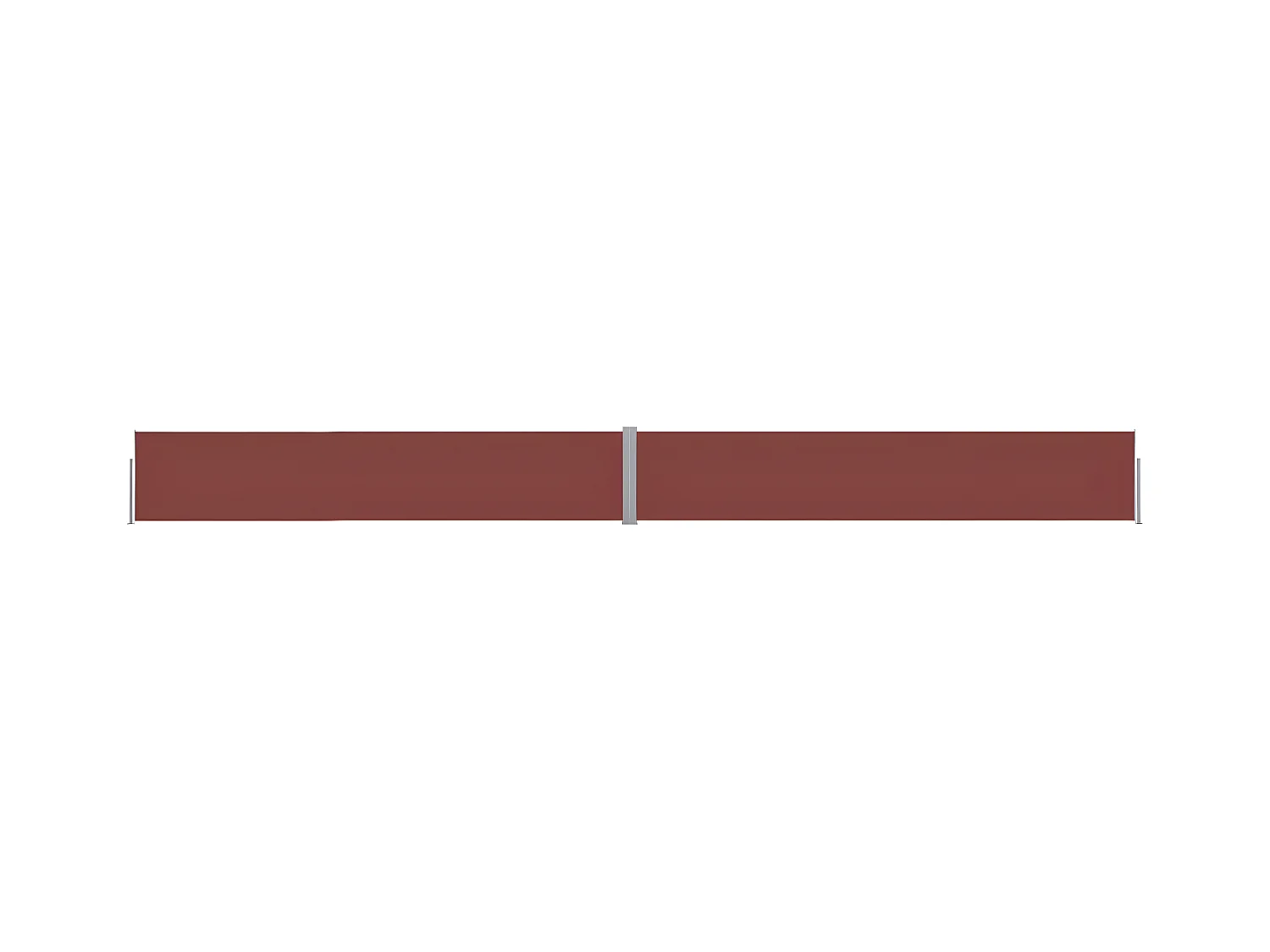Auvent latéral rétractable de patio 140x1200 cm Marron