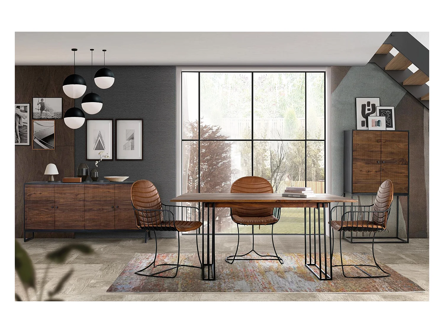 ARMARIO MADERA PALISANDRO Multicolor.Giner y Colomer 150x45x80