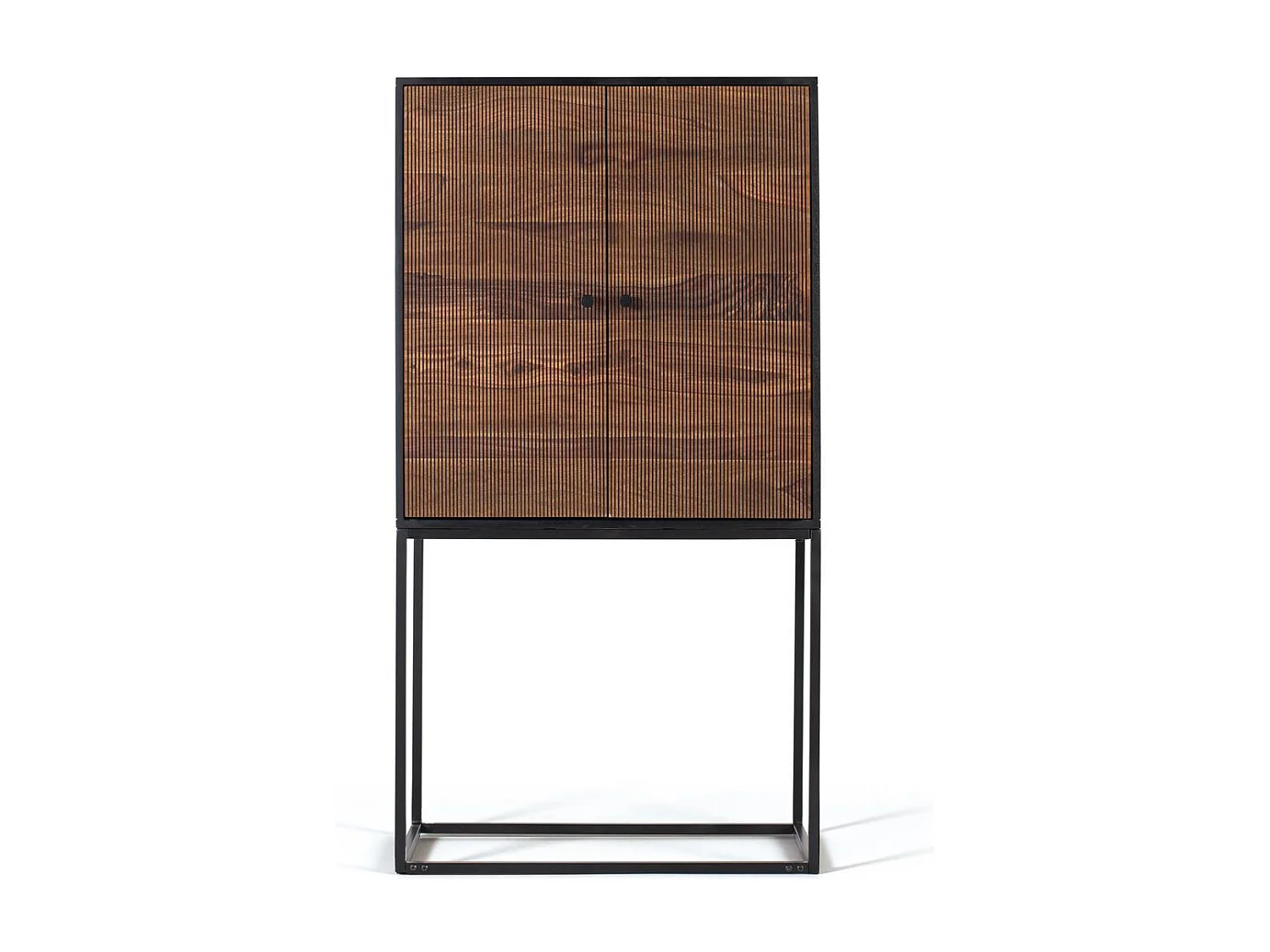 Kast in bois manguier en metaal