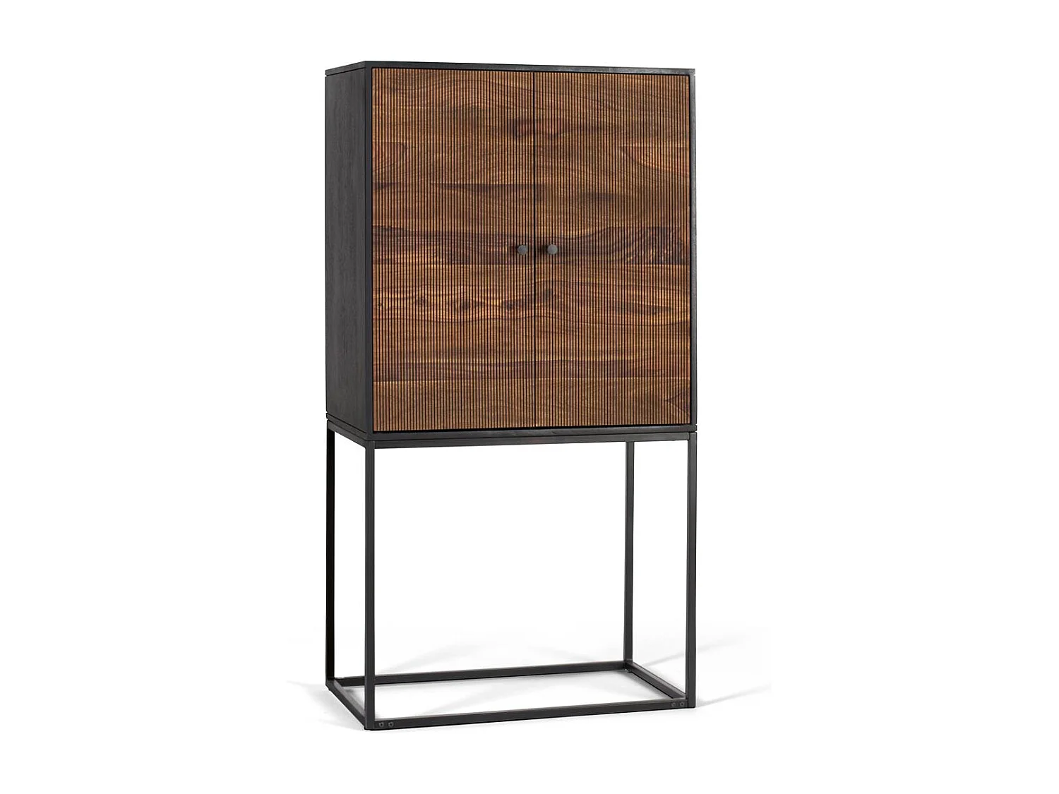 Kast in bois manguier en metaal