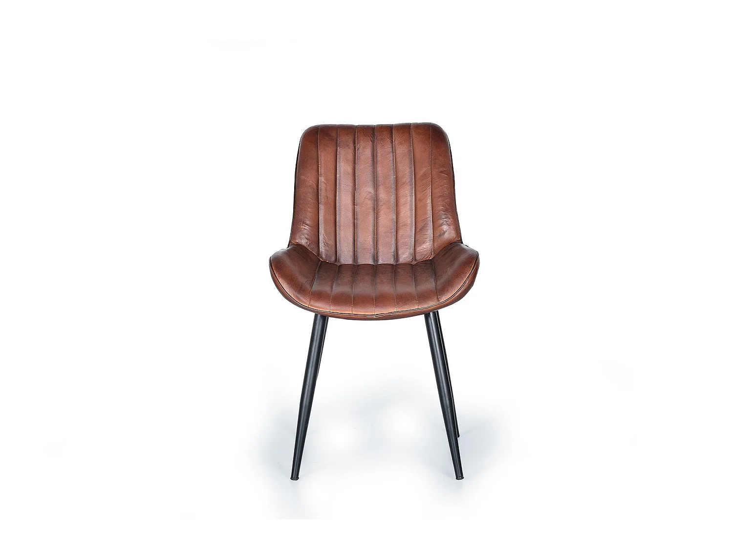 Fauteuil en cuir style industriel vintage 53 cm - 87 x 53 x 63 cm