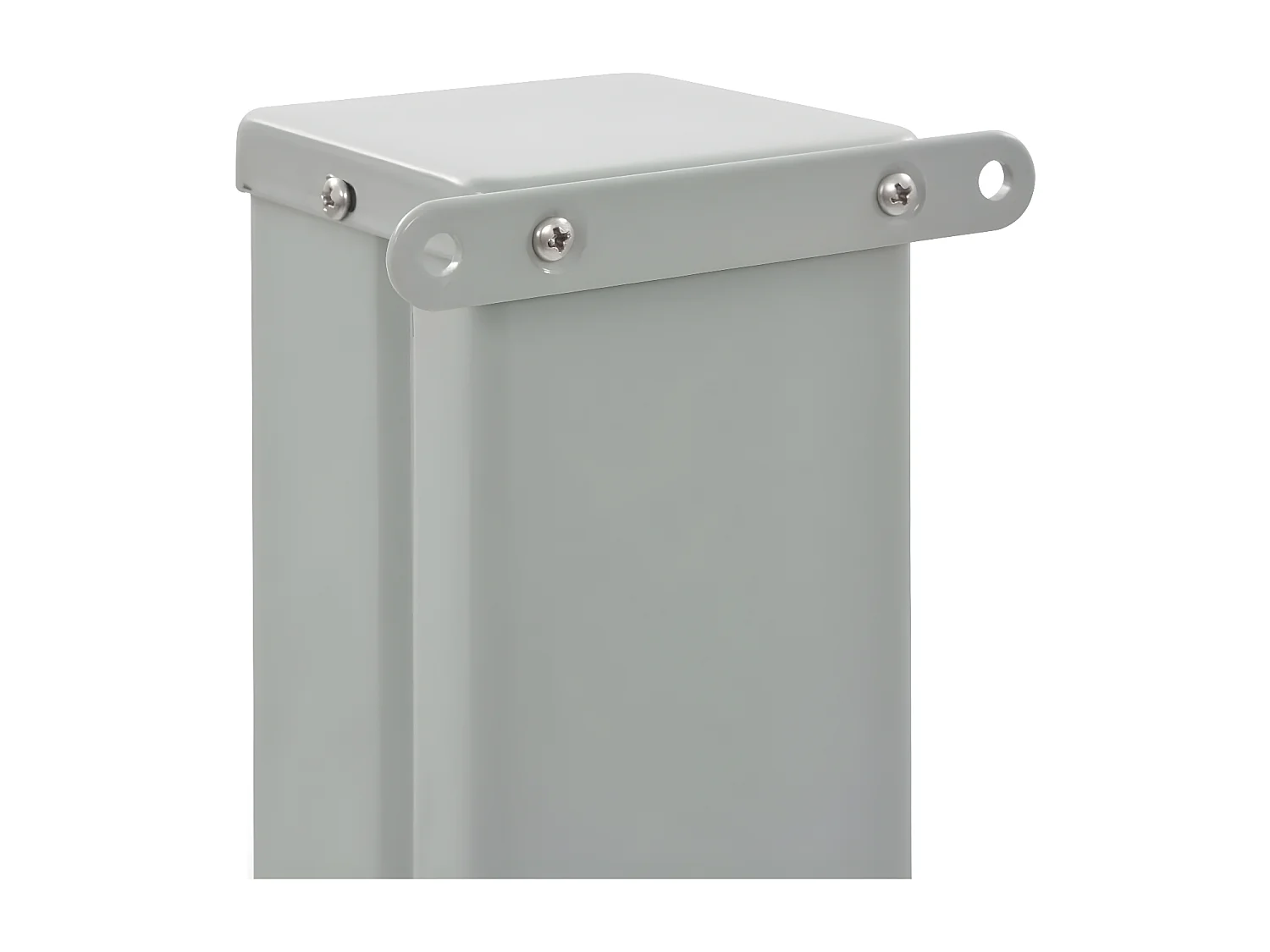 Auvent latéral rétractable de patio 100 x 300 cm Gris