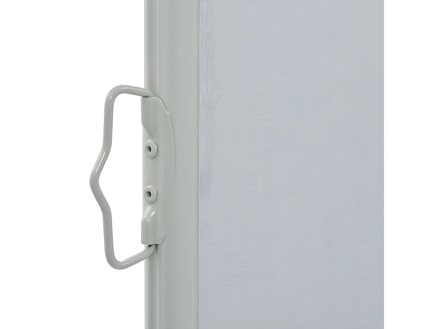 Auvent latéral rétractable de patio 100 x 300 cm Gris