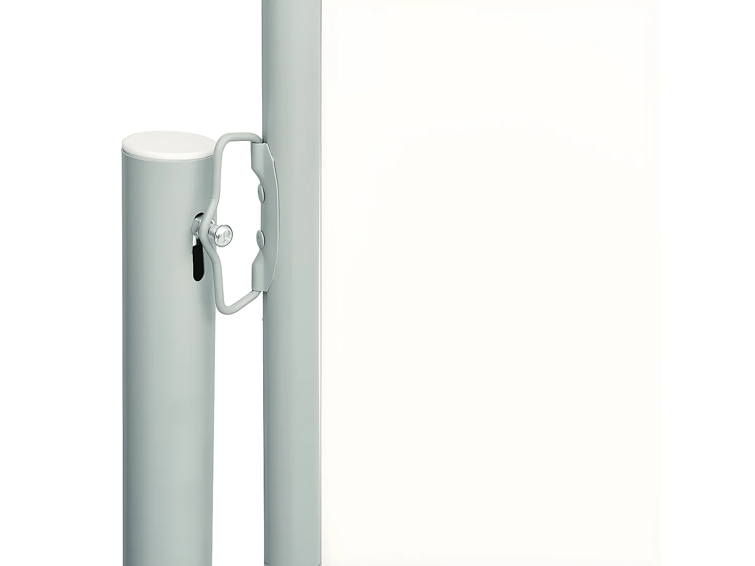 Auvent latéral rétractable de patio 220x600 cm Crème