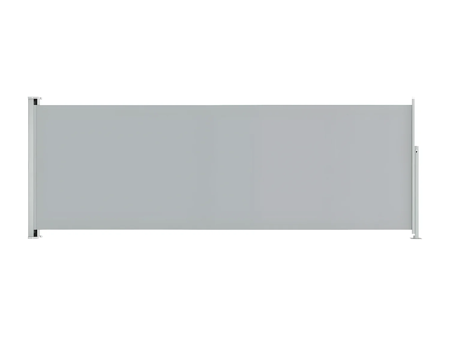 Auvent latéral rétractable de patio 220x600 cm Gris