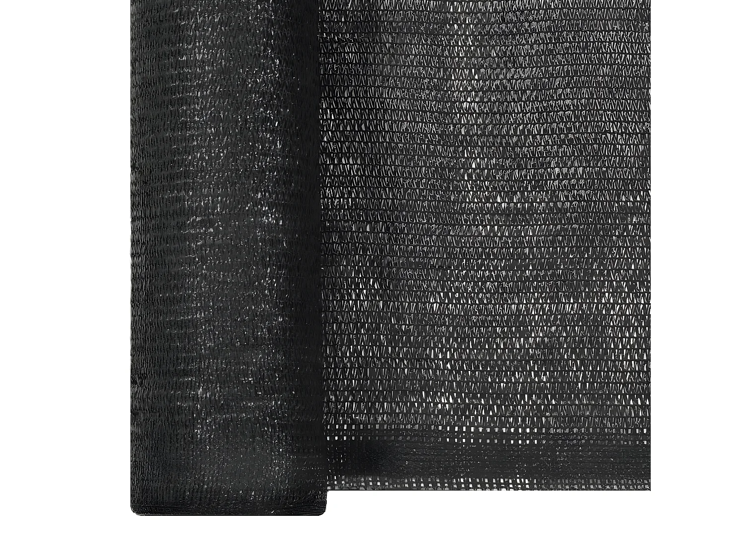 Filet brise-vue PEHD 2 x 10 m Noir