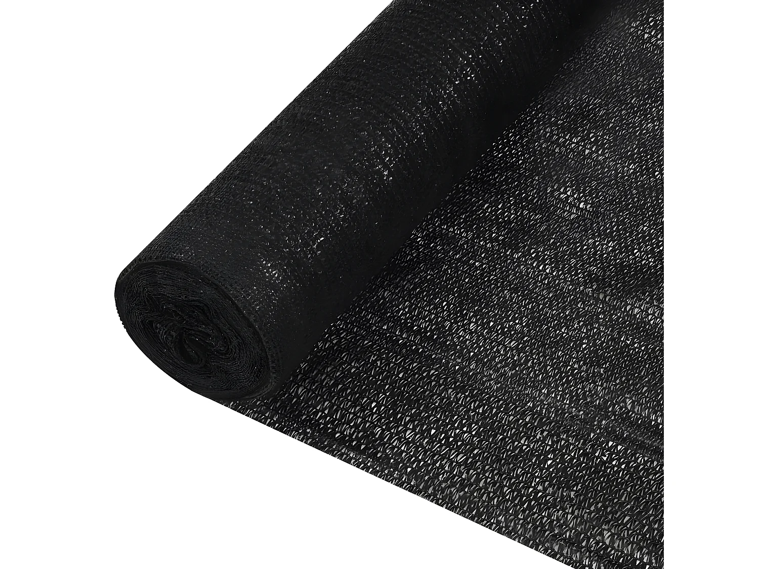 Filet brise-vue Noir 1,5x25 m PEHD 195 g/m²