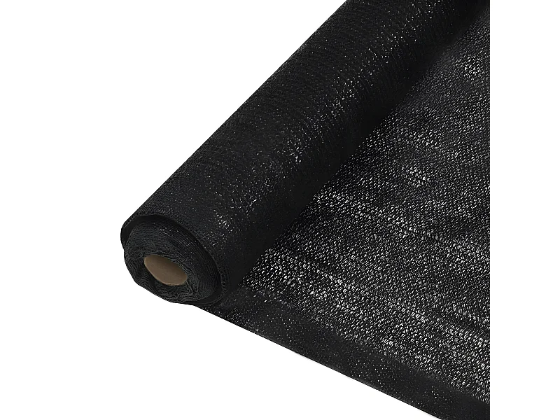 Filet brise-vue PEHD 1 x 25 m Noir