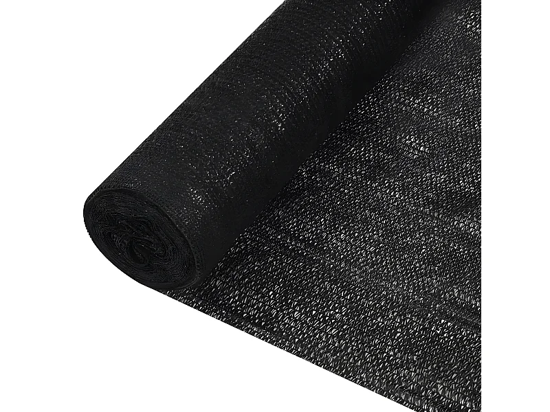 Red de privacidad HDPE negro 1x50 m 195 g/m²