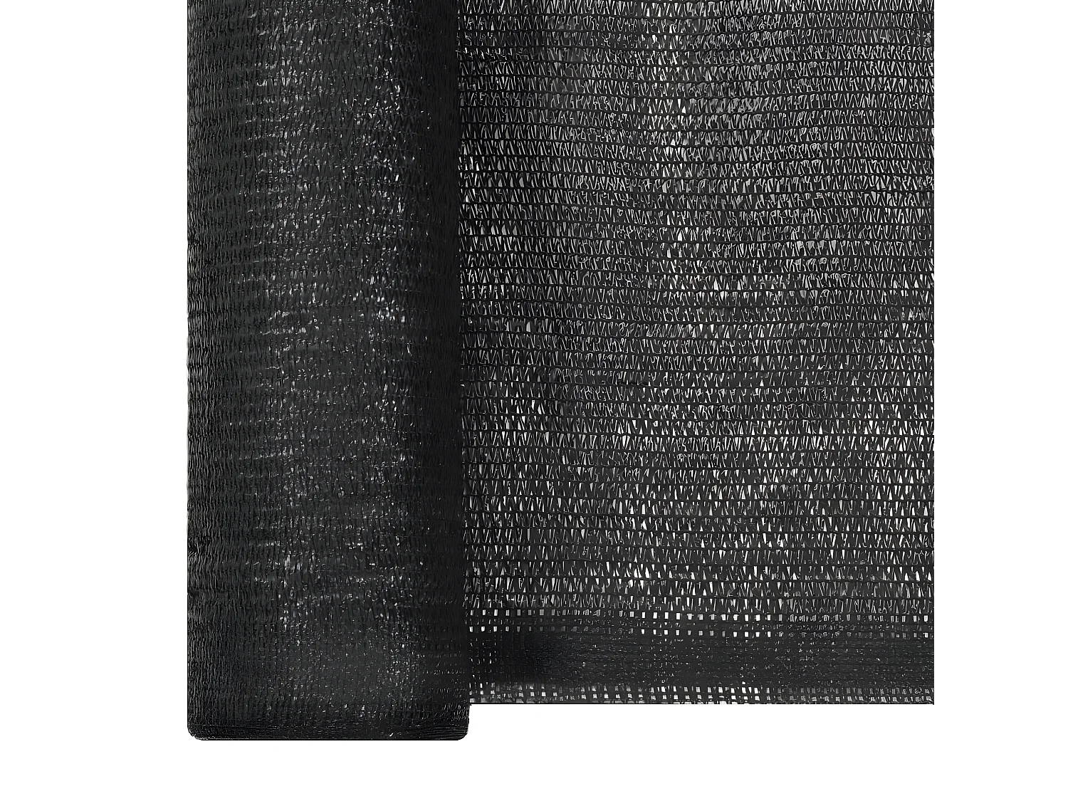 Filet brise-vue PEHD 2 x 25 m Noir