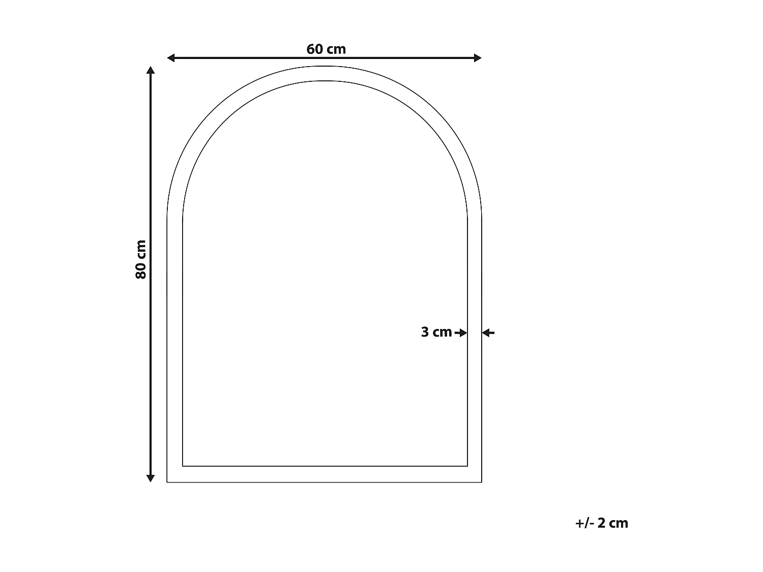 Espejo RAMGANGA 60 cm 80 cm Metal Dorado