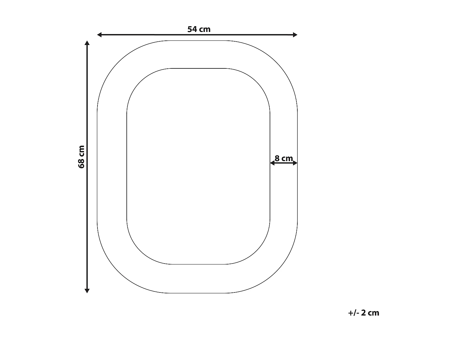 Wandspiegel SANKOSZ 54 cm 68 cm Metall Gold