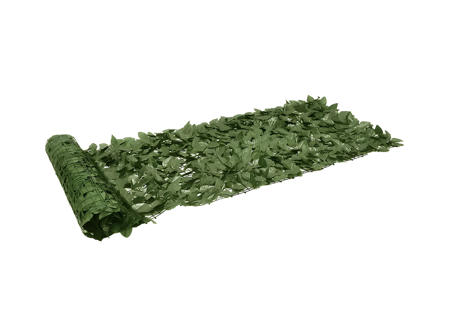 Brise-vue de balcon avec feuilles vert foncé 600x75 cm