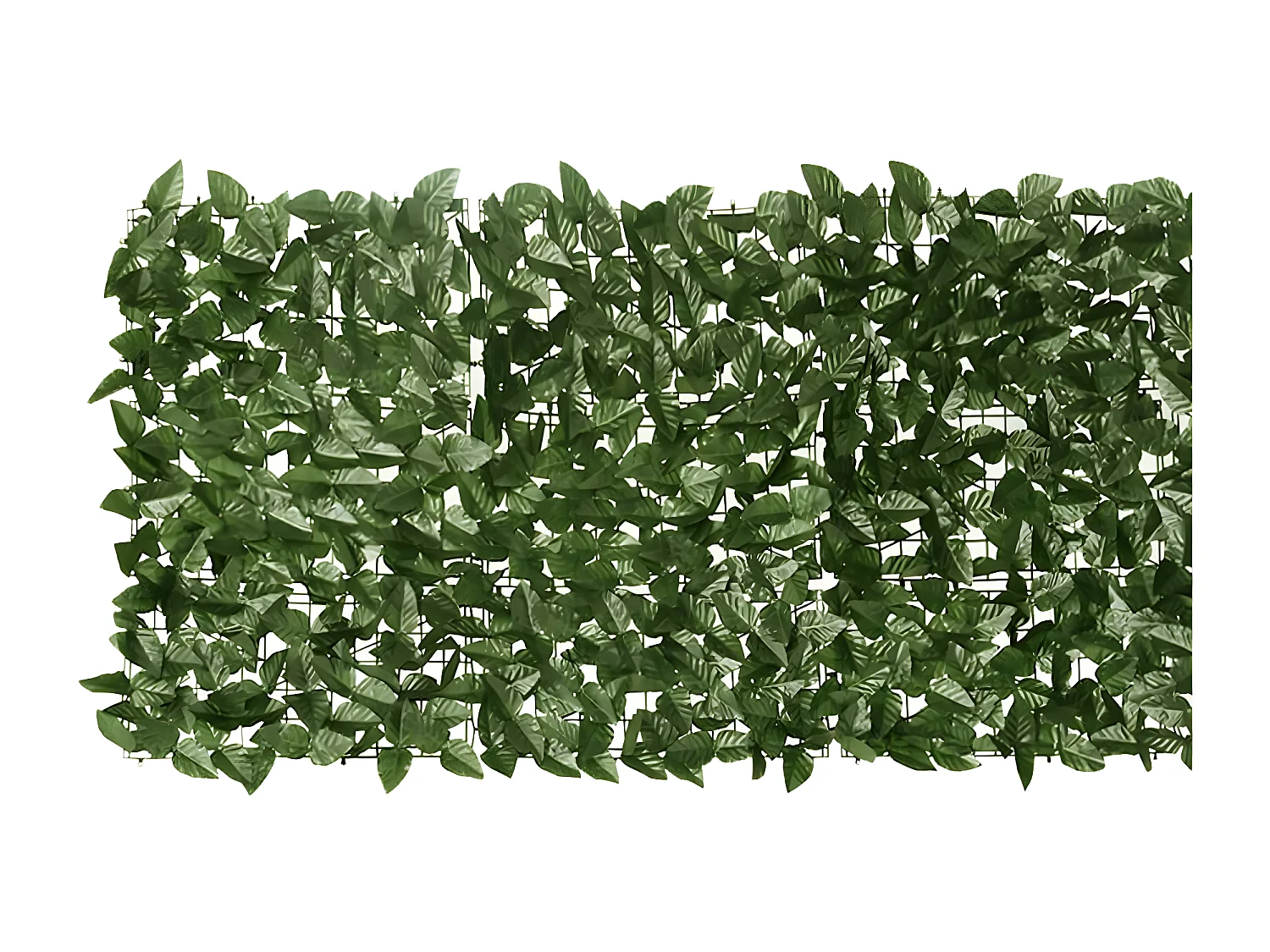 Brise-vue de balcon avec feuilles vert foncé 600x75 cm