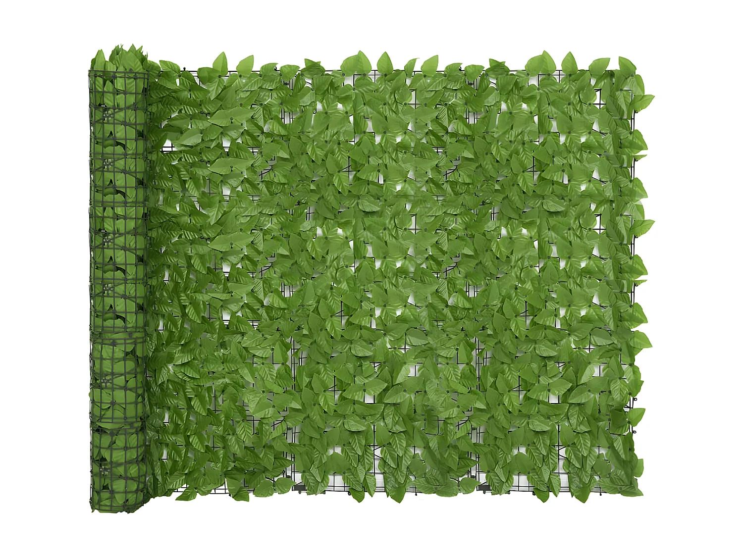 Brise-vue de balcon avec feuilles vert 300x150 cm