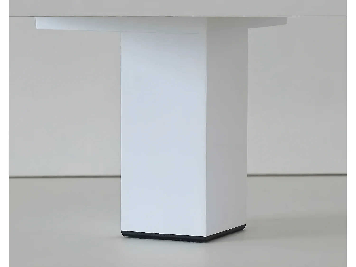 Cómoda Zapatero 4 puertas Blanco brillante / efecto madera - Altura 98 x Longitud 97 x Profundidad 17 cm