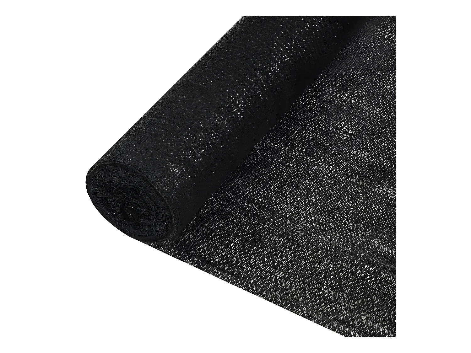 Filet brise-vue Noir 1,2x25 m PEHD 195 g/m²