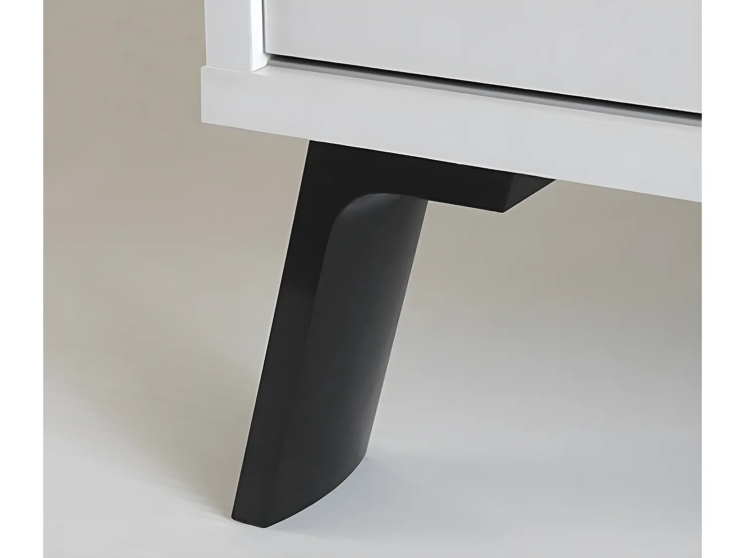 Aparador 2 puertas color Blanco - Altura 87 x Longitud 120 x Profundidad 40 cm