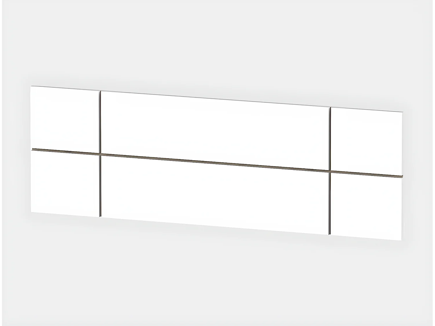 Cabecero adulto color Blanco / Cambrian - Altura 50 x Longitud 160 x Profundidad 3.2 cm