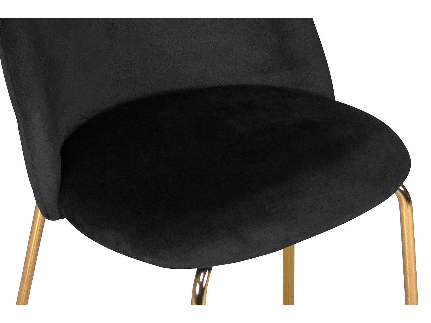 Sgabello cucina imbottito, sgabello alto in velluto nero mod. Nicole