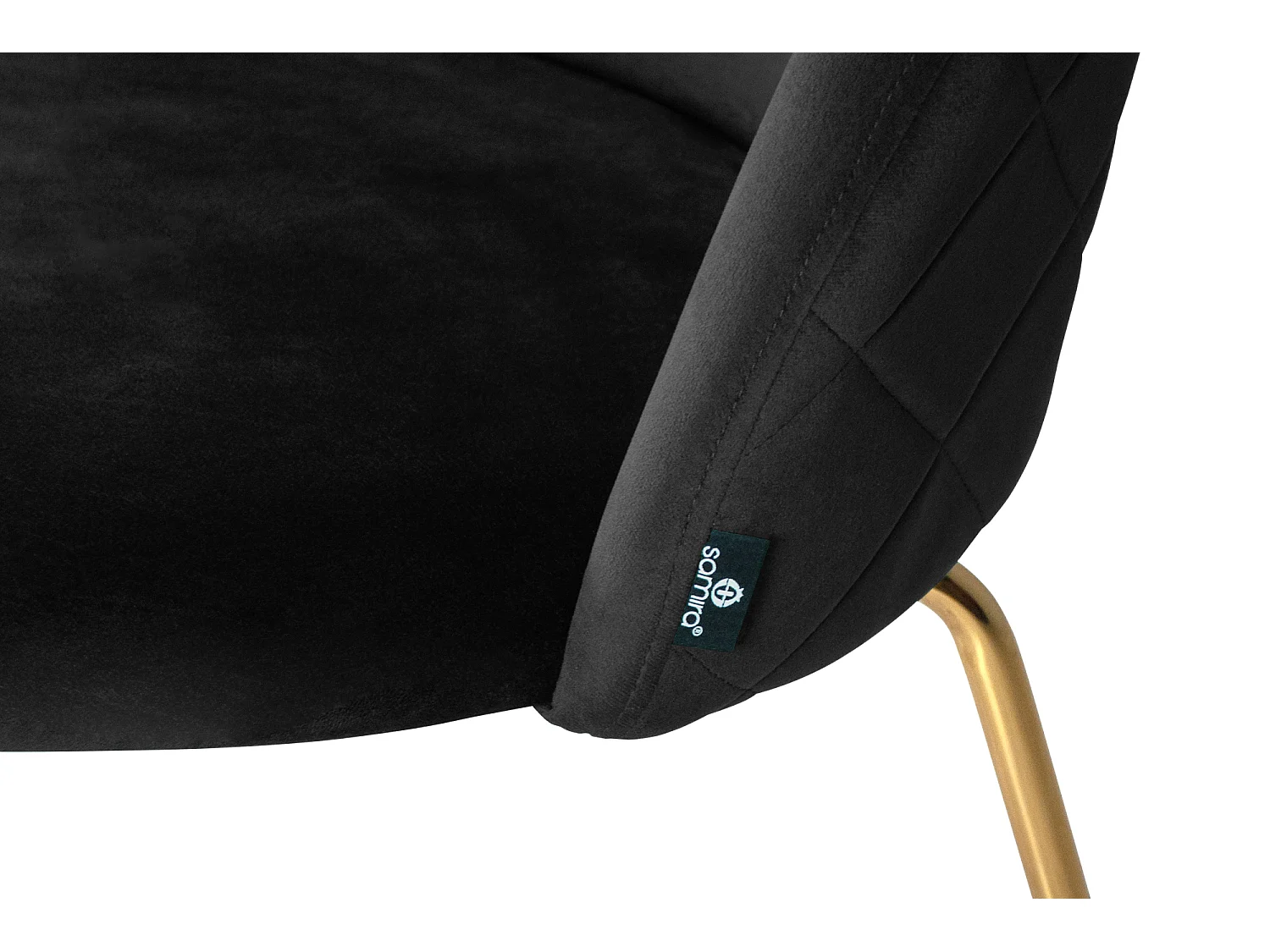 Sgabello cucina imbottito, sgabello alto in velluto nero mod. Nicole