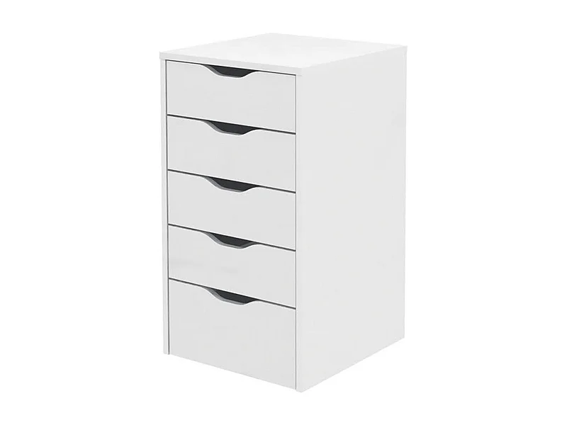 Cómoda Mueble de almacenamiento color Blanco - Altura 71 x Longitud 40 x Profundidad 43 cm