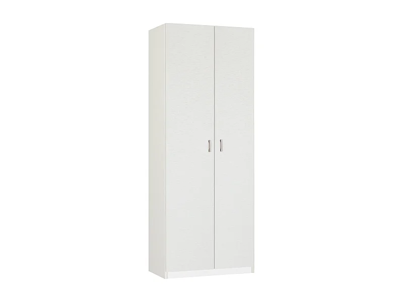 Armario / Mueble de almacenamiento, color Blanco - Altura 180 x Longitud 80 x Profundidad 35 cm