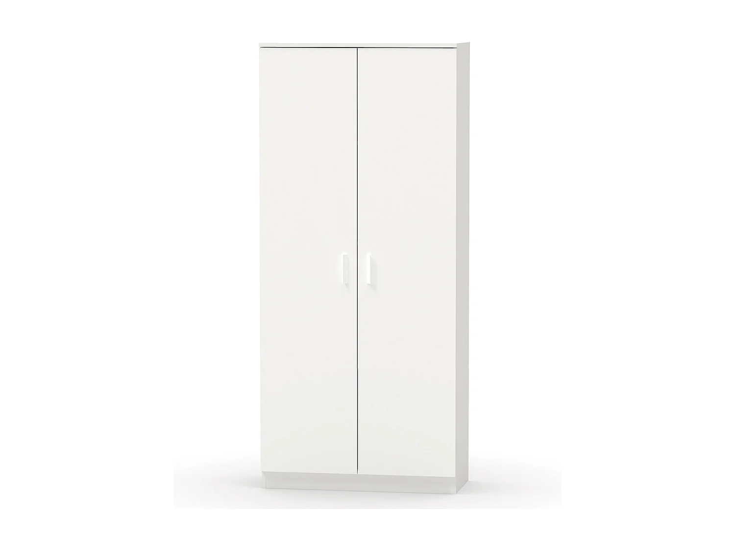 Armario / Mueble de almacenamiento color Blanco - Altura 180 x Longitud 80 x Profundidad 35 cm