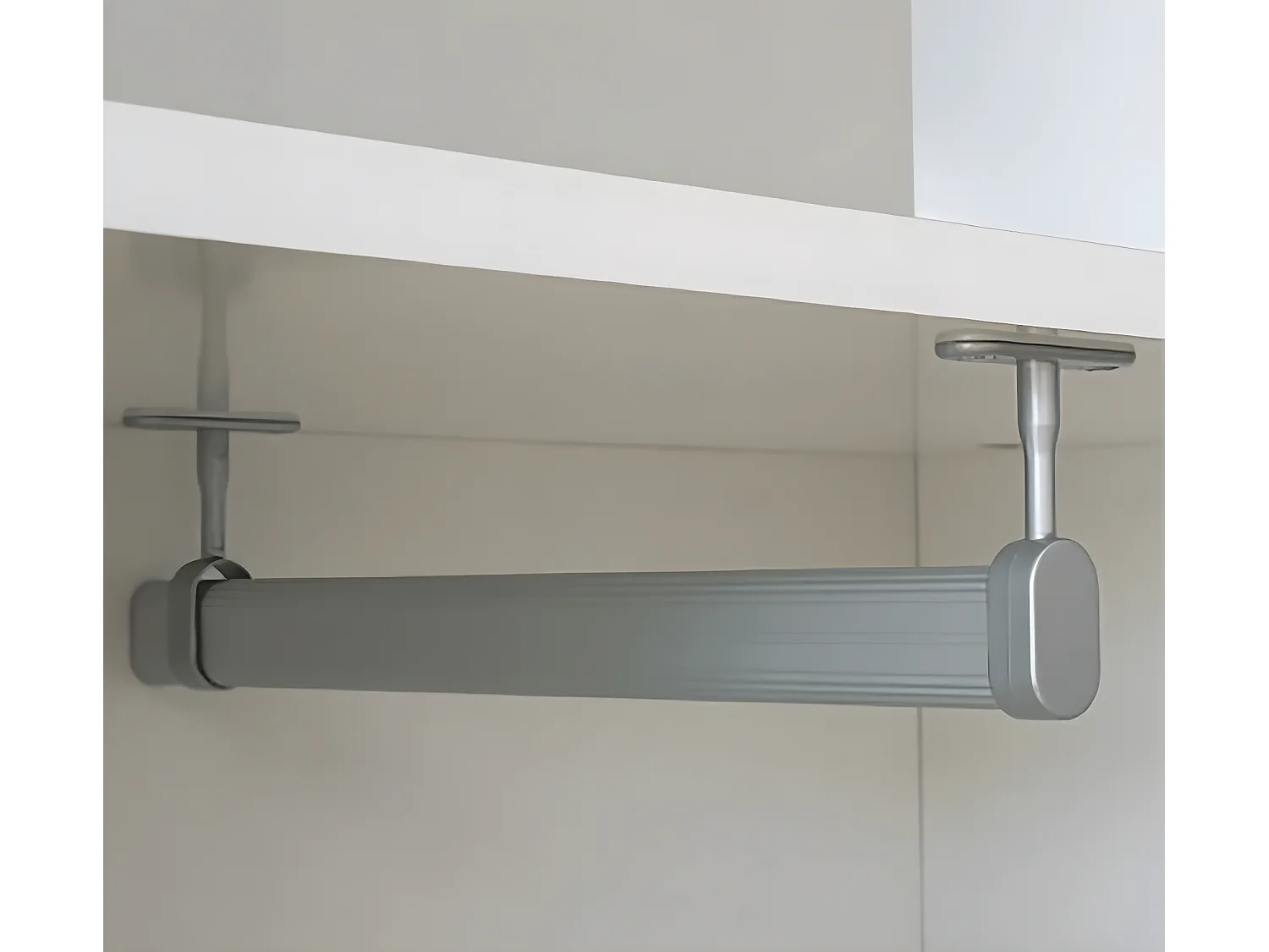 Armario / Mueble de almacenamiento color Roble dorado/Gris - Altura 180 x Longitud 100 x Profundidad 35 cm