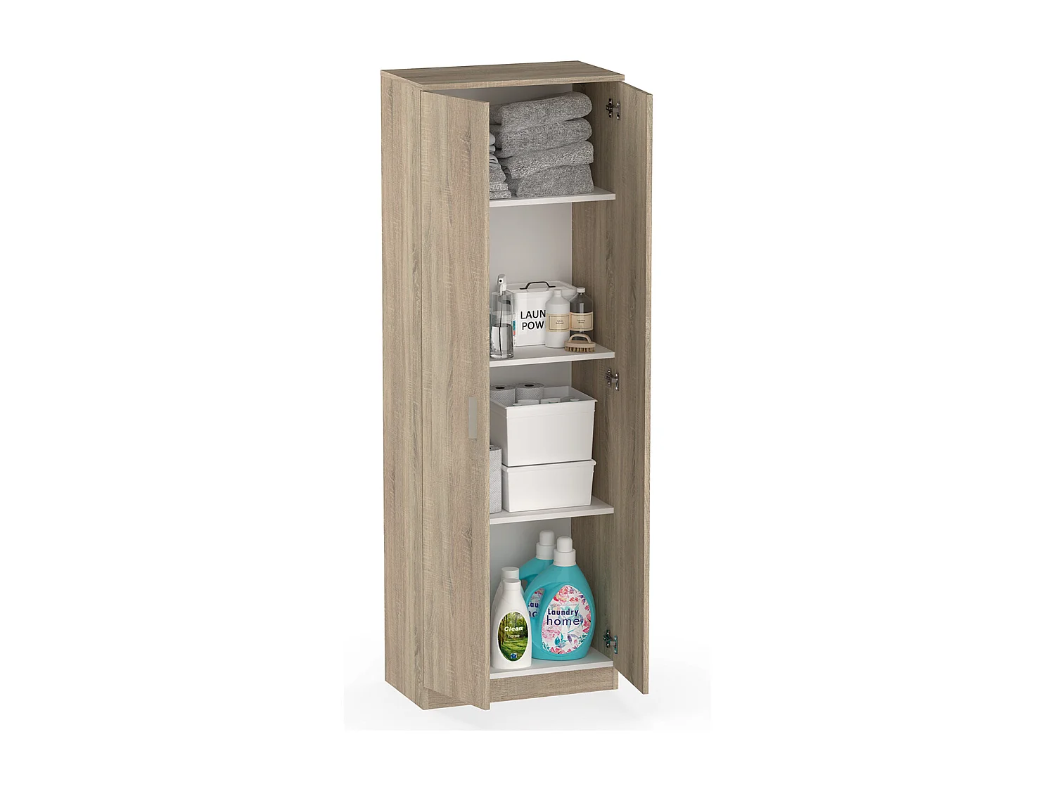 Armario / Mueble de almacenamiento color Cambrian - Altura 180 x Longitud 60 x Profundidad 35 cm