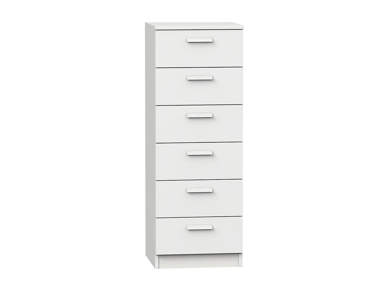 Cajonera, Mueble de almacenamiento color Blanco - Altura 110 x Longitud 40 x Profundidad 40 cm