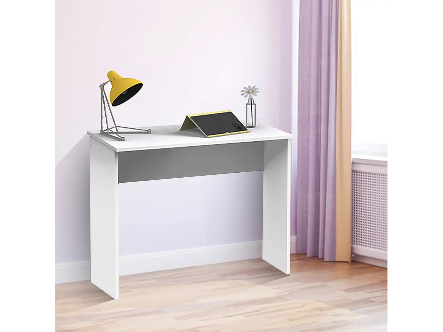 Escritorio infantil color Blanco - Altura 75 x Longitud 90 x Profundidad 50 cm