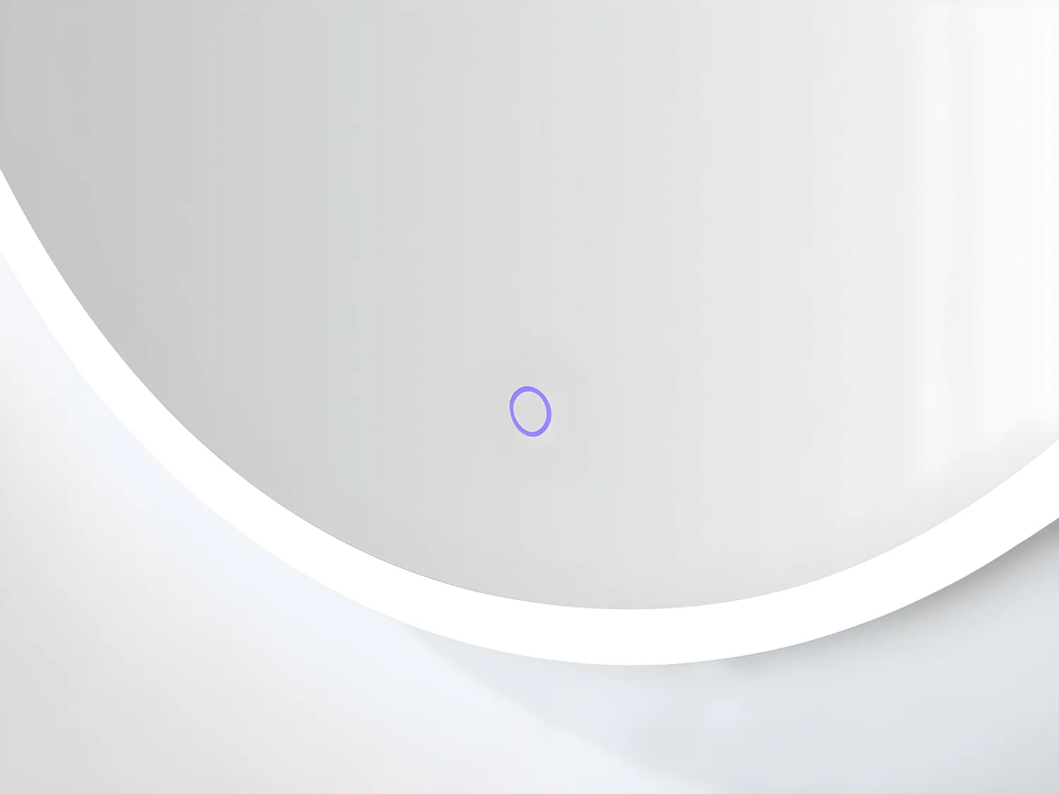 Miroir de salle de bain lumineux rond à leds anti-buée - D80 cm - DANIELA