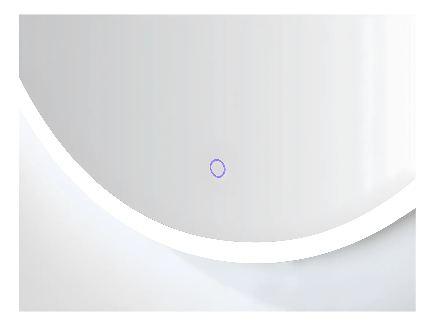 Miroir de salle de bain lumineux rond à leds anti-buée - D80 cm - DANIELA