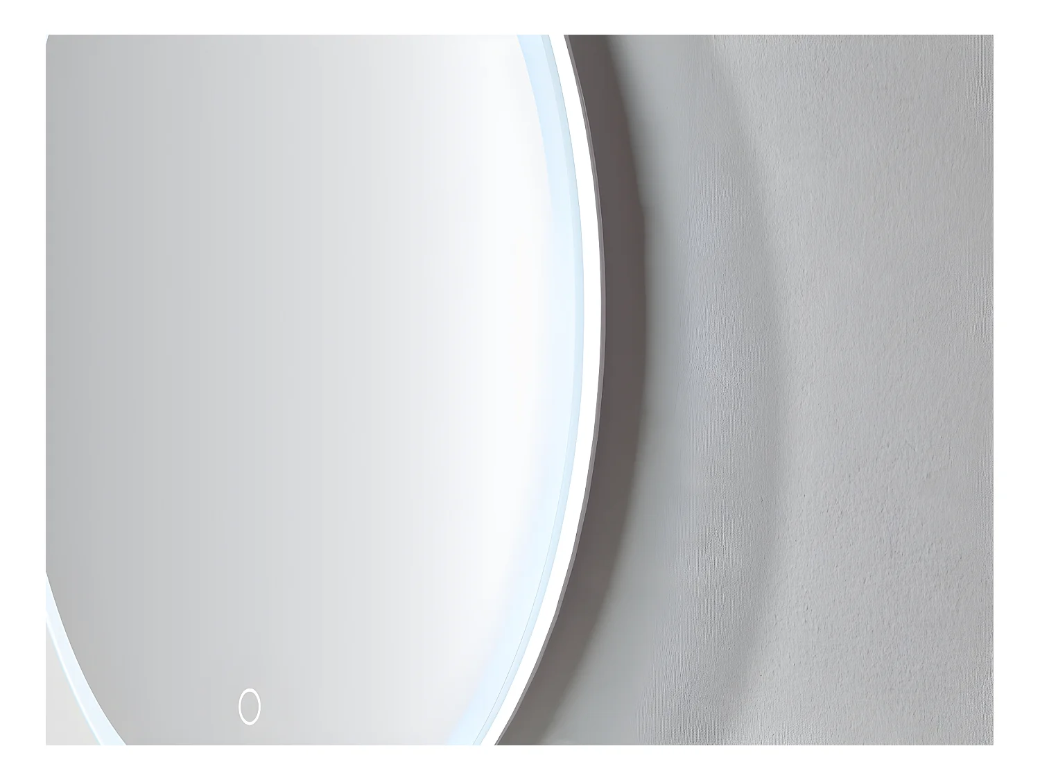 Miroir de salle de bain lumineux rond à leds anti-buée - D80 cm - DANIELA